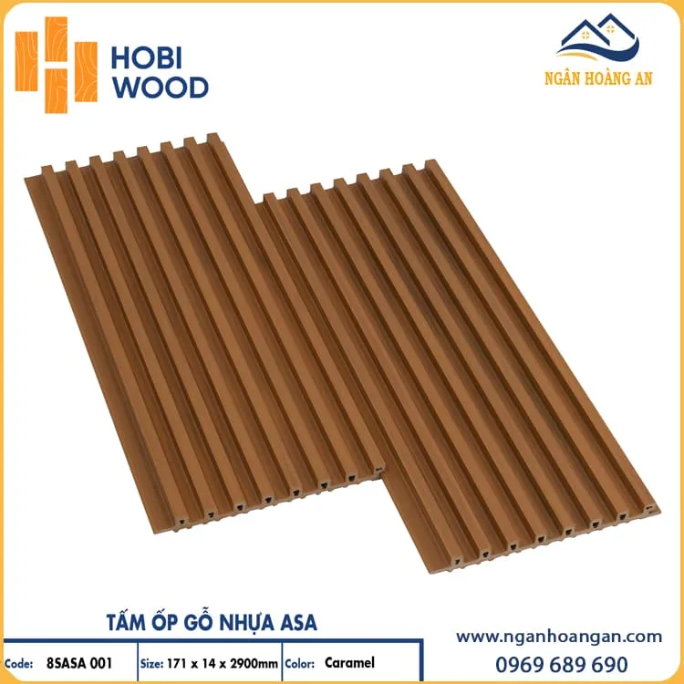 Tấm Lam Sóng Ngoài Trời Phủ ASA Hobiwood 8SASA001 Caramel Tấm Lam Sóng Ngoài Trời Phủ ASA Hobiwood 8SASA001 Caramel